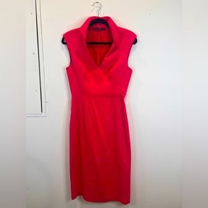 Black Halo Pink Collared Dress